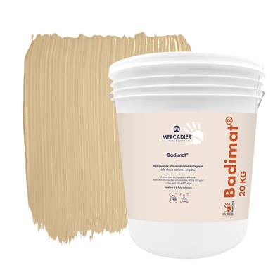Badigeon Chaux Naturelle Les 3 Matons - Badimat Teinté Pigments (Int/Ext) - Pistachié - 20 Kg
