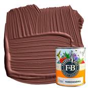 Farrow & Ball - Modern Eggshell - Peinture Sol - NHM W101 Deep Reddish Brown - 750 ml