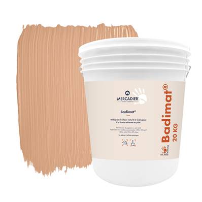 Badigeon Chaux Naturelle Les 3 Matons - Badimat Teinté Pigments (Int/Ext) - Esquirou - 20 Kg