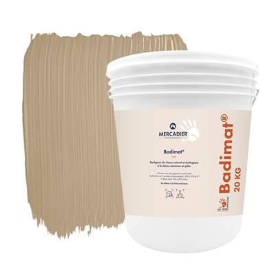 Badigeon Chaux Naturelle Les 3 Matons - Badimat+Pigments(Int/Ext hors ITE) - Sainte baume - 20 Kg