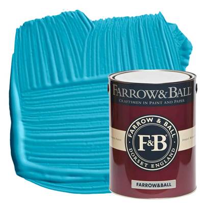 Farrow & Ball - Modern Emulsion - Peinture Lavable - 280 St Giles Blue - 5 Litres
