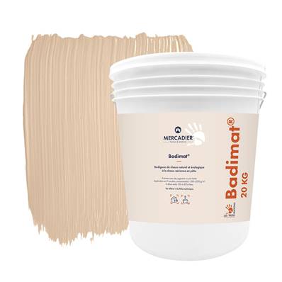 Badigeon Chaux Naturelle Les 3 Matons - Badimat Teinté Pigments (Int/Ext) - Imoucha - 20 Kg
