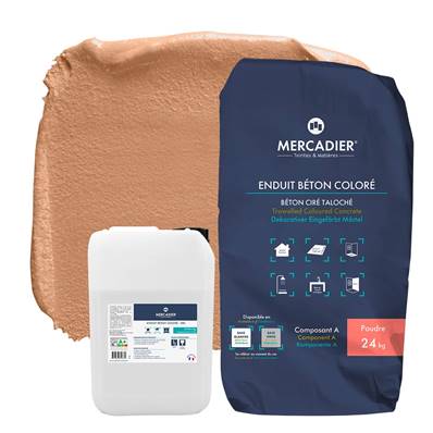 Béton Ciré- Enduit Béton Coloré-Mignon-29,5kg (Poudre en SAC + Liant)