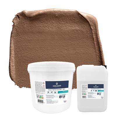 Béton Ciré- Enduit Béton Coloré-Turf-29,5kg (Poudre en SEAU + Liant)