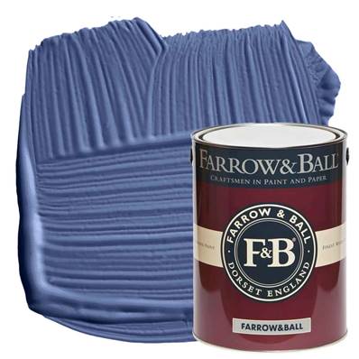 Farrow & Ball - Modern Eggshell - Peinture Sol - 220 Pitch Blue - 5 Litres