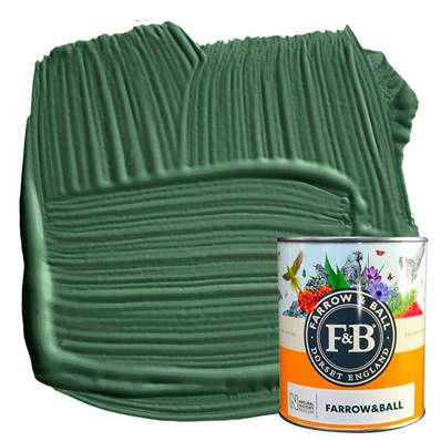 Farrow & Ball - Estate Eggshell - Peinture Satinée - NHM W55 Duck Green - 750 ml