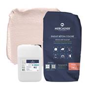 Béton Ciré - Enduit Béton Coloré - Délice - 29,5kg (Kit Poudre en Sac + Liant)