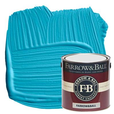 Farrow & Ball - Exterior Eggshell - Peinture Extérieur - 280 St Giles Blue - 2,5 Litres