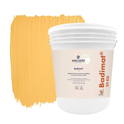 Badigeon Chaux Naturelle Les 3 Matons - Badimat Teinté Pigments (Int/Ext) - Pastaga - 20 Kg