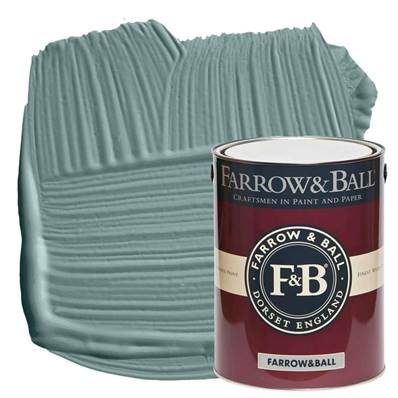Farrow & Ball - Modern Eggshell - Peinture Sol - 85 Oval Room Blue - 5 Litres