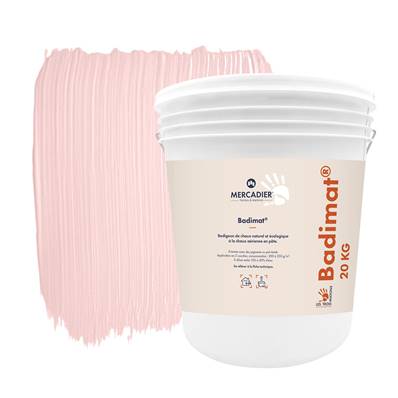 Badigeon Chaux Naturelle Les 3 Matons - Badimat Teinté Pigments (Int/Ext) - Fanny - 20 Kg
