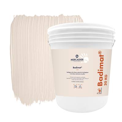 Badigeon Chaux Naturelle Les 3 Matons - Badimat Teinté Pigments (Int/Ext) - Piegu - 20 Kg