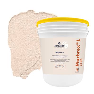 Enduit Chaux Naturelle Les 3 Matons - MarbrexL Teinté Pigment (Int/Ext) - En vau - 25 Kg