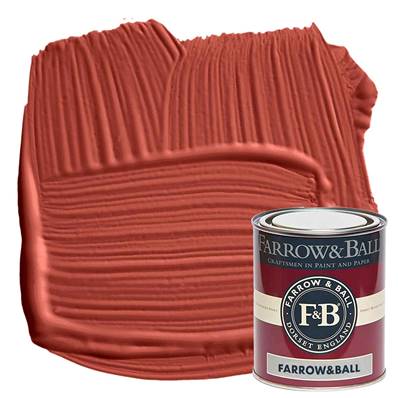 Farrow & Ball - Exterior Eggshell - Peinture Extérieur - 42 Picture Gallery Red - 750 ml