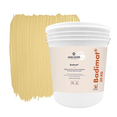 Badigeon Chaux Naturelle Les 3 Matons - Badimat Teinté Pigments (Intérieur) - Barigoule - 20 Kg