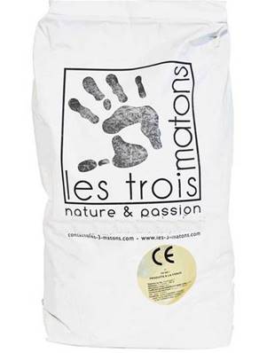 Mortier d'Assainissement à la Chaux & Tuileau Pilé - Les 3 Matons - Fin Grain 25kg