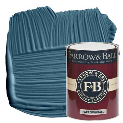 Farrow & Ball - Modern Emulsion - Peinture Lavable - 281 Stiffkey Blue - 5 Litres