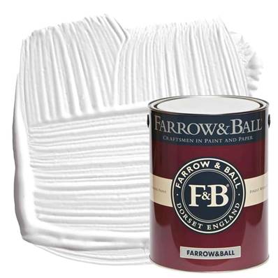 Farrow & Ball - Modern Emulsion - Peinture Lavable - 2005 All White - 5 Litres