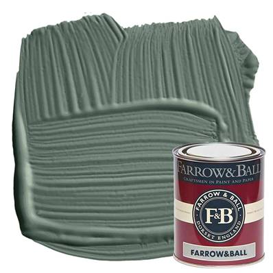 Farrow & Ball - Estate Eggshell - Peinture Satinée - 47 Green Smoke - 750 ml