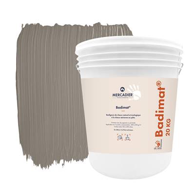 Badigeon Chaux Naturelle Les 3 Matons - Badimat+Pigments(Int/Ext hors ITE) - Chavanne - 20 Kg