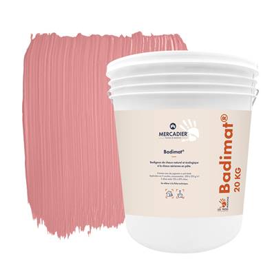 Badigeon Chaux Naturelle Les 3 Matons - Badimat Teinté Pigments (Int/Ext) - Mariole - 20 Kg