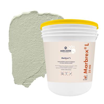Enduit Chaux Naturelle Les 3 Matons - MarbrexL Teinté Pigment (Intérieur) - Oulivié - 25 Kg