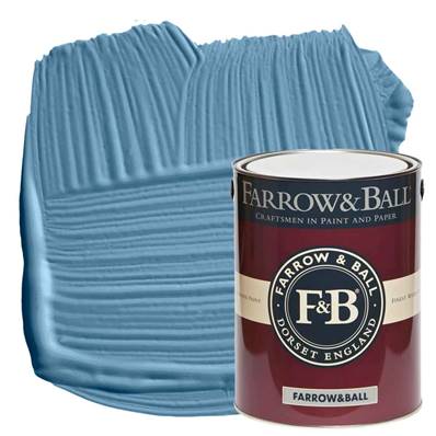 Farrow & Ball - Estate Eggshell - Peinture Satinée - 237 Cook's Blue - 5 Litres