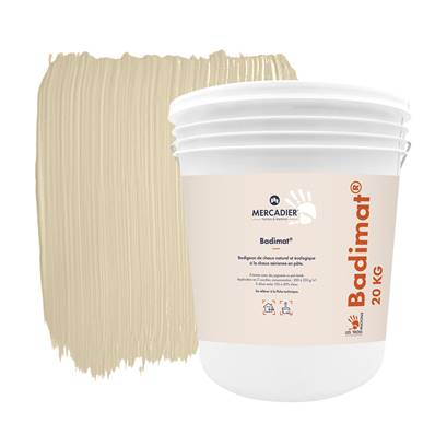 Badigeon Chaux Naturelle Les 3 Matons - Badimat Teinté Pigments (Int/Ext) - Stoquefiche - 20 Kg