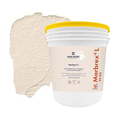Enduit Chaux Naturelle Les 3 Matons - MarbrexL Teinté Pigment (Int/Ext) - Boucan - 25 Kg