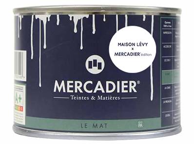 Peinture Mercadier - Le Mat - Maison Levy - Blanc de Toile - 500 ml
