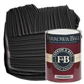 Farrow & Ball - Modern Emulsion - Peinture Lavable - 256 Pitch Black - 5 Litres