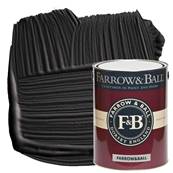 Farrow & Ball - Estate Emulsion - Peinture Mate - 256 Pitch Black - 5 Litres