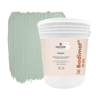 Badigeon Chaux Naturelle Les 3 Matons - Badimat Teinté Pigments (Intérieur) - Bimont - 20 Kg