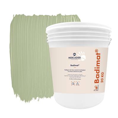 Badigeon Chaux Naturelle Les 3 Matons - Badimat+Pigments(Int/Ext hors ITE) - Sarriette - 20 Kg