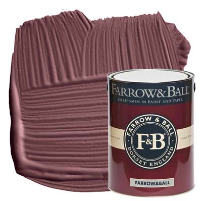 Farrow & Ball - Estate Eggshell - Peinture Satinée - 297 Preference Red - 5 Litres