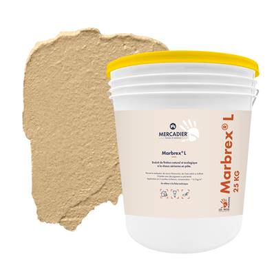 Enduit Chaux Naturelle Les 3 Matons - MarbrexL Teinté Pigment (Int/Ext) - Marjolaine - 25 Kg
