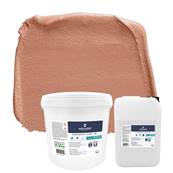 Béton Ciré - Enduit Béton Coloré - Cap roux - 29,5kg (Kit Poudre + Liant)