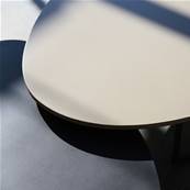 Table Galet Salomé de Fontainieu' Haute 35cm 93-92 - Couleur Noir/Anthracite