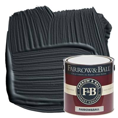 Farrow & Ball - Estate Eggshell - Peinture Satinée - 57 Off-Black - 2,5 Litres