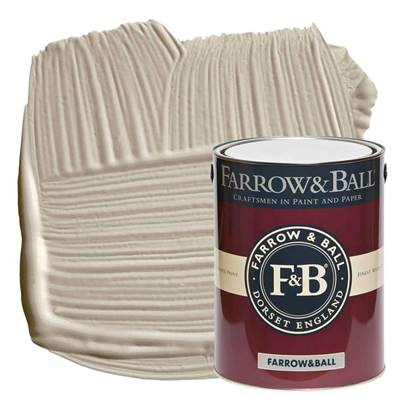 Farrow & Ball - Estate Eggshell - Peinture Satinée - 242 Pavilion Gray - 5 Litres