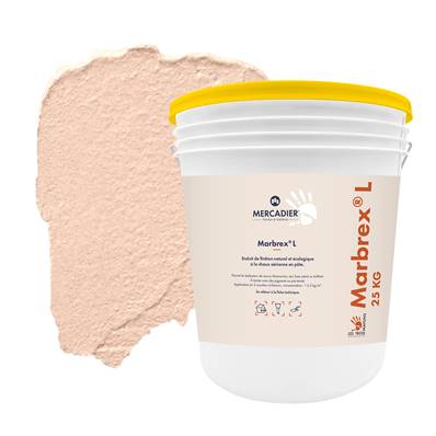 Enduit Chaux Naturelle Les 3 Matons - MarbrexL Teinté Pigment (Int/Ext) - Bougnette - 25 Kg