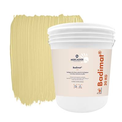 Badigeon Chaux Naturelle Les 3 Matons - Badimat Teinté Pigments (Intérieur) - Fada - 20 Kg
