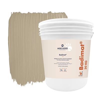 Badigeon Chaux Naturelle Les 3 Matons - Badimat+Pigments(Int/Ext hors ITE) - Frioul - 20 Kg