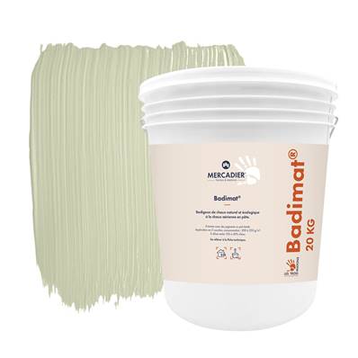 Badigeon Chaux Naturelle Les 3 Matons - Badimat Teinté Pigments (Int/Ext) - Zou - 20 Kg