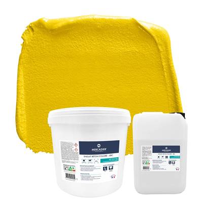 Béton Ciré - Enduit Béton Coloré - Hélios - 29,5kg (Kit Poudre + Liant)