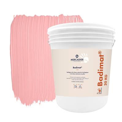 Badigeon Chaux Naturelle Les 3 Matons - Badimat Teinté Pigments (Int/Ext) - Babouatte - 20 Kg