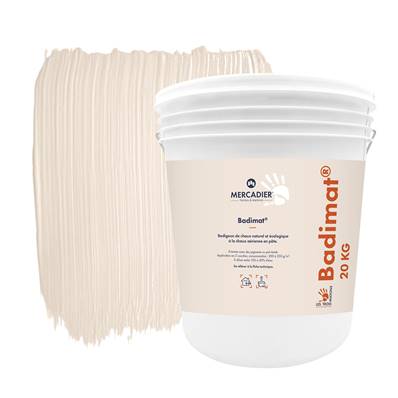 Badigeon Chaux Naturelle Les 3 Matons - Badimat Teinté Pigments (Int/Ext) - Bibémus - 20 Kg