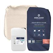 Béton Ciré - Enduit Béton Coloré - Fernand - 29,5kg (Kit Poudre en Sac + Liant)
