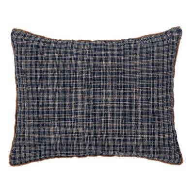 Coussin en Lin Inverness Noir - Le Monde Sauvage