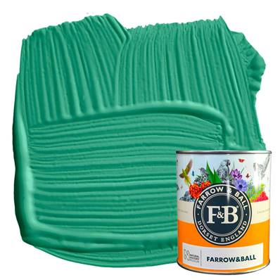 Farrow & Ball - Estate Eggshell - Peinture Satinée - NHM W50 Verdigris Green - 750 ml